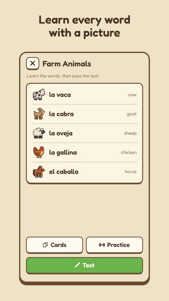 Learning new words